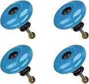 Ceramic Knob,Cabinet,Furniture Pull Handles,Door Pull,Drawer Pull Handle,4pcs Ceramic Knobs Pull Handle Furniture Drawer Cabinet Cupboard Wardrobe Dresser Storage Boxes Accessories 32mm Dia Blue