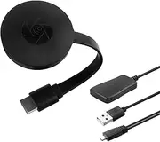 Wireless HDMI 4K Dongle Supports 1080P with Dual H.265/HEVC Decode, 2.4GHz Miracast HDMI Display Adapter WIFI Display Dongle Compatible with IOS Android Windows Mac Airplay DLNA