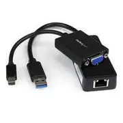StarTech Lenovo ThinkPad X1 Carbon VGA and Gigabit Ethernet Adapter Kit - MDP to VGA - USB 3.0 to GbE LENX1MDPUGBK
