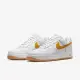 【NIKE 耐吉】AIR FORCE 1 LOW RETRO QS 防水 皮革 白黃 男鞋(FD7039-100)