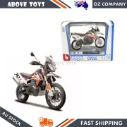 Bburago 1:18 Scale KTM 790 Adventure R Rally Motorcycle Kids Toy Model Gift
