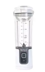 Ninja Blast 18oz Portable Blender with Flat Lid and Blade Cover-White-NEW