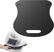 Mixer Sliding Mat for Thermomix TM5 TM6, Labor Saving Black Mixer Mat, Vibration Reduction Silicone Kitchen Appliance Slider Mat for Home