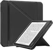 Smart Fold Stand PU Leather e-Reader Cover Suitable for Kobo Libra Colour 2024/Libra 2 7inch Case(Black,for Libra Colour 7 inch)