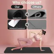 Yoga Mat Anti-Skid 4MM Thick EVA Foam for Exercise, Pilates– Comfort Fitness Mat