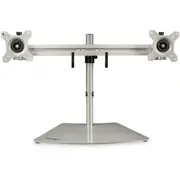 Startech Dual-Monitor Stand - Horizontal - Silver - Adjustable [ARMDUOSS]