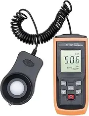 High Performance Handheld Digital Light Meter LCD Fotometro Photography Luminometer Max Min 0-200000 LUX Photometer Illuminance Tester for Homes, Agriculture, Warehouse