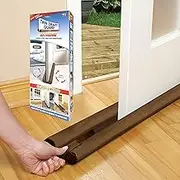 Extreme, Door and Window Draft Stopper, Bottom-of-Door Soundproofing, Trademarked & Patented Original Under-Door Dust, Wind, Noise Draft Stopper, 36" Single (Brown, Single)