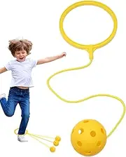 Ankle Skip Ball - Soft Jumping Ring Rotating Single-Leg Swing in Assorted Colors | Coordination Fitness Sports Ball Outside Exercise Skipping Toy for Kindergarten