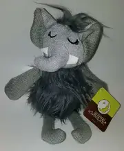 NWT Animal Adventure Gray Hairy Elephant Plush Lovey Stuffed Animal 2019 Fuzzy
