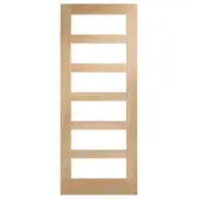 Corinthian 2340 x 620 x 35mm Internal Door White Oak Moda Clear Glass AMODG14