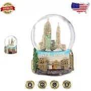 6-Inch Musical New York City Snow Globe with Skyline & Landmark Designs