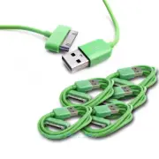 5PCS USB SYNC DATA POWER CHARGER CABLE APPLE IPAD IPHONE IPOD CLASSIC NANO GREEN