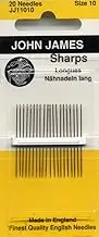Colonial Needle 20 Count John James Sharps Needle, Size 10