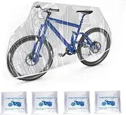 Disposable Clear Plastic Bike Cover One to Many Bikes - Waterproof Dust Covershed Waterproof Storage Outdoor Bicycles Indoor Universal