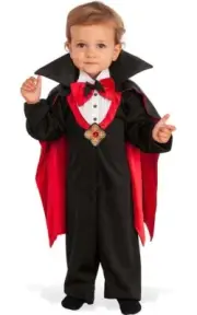 DAPPER DRACULA INFANT BABY VAMIPRE BOYS GIRLS FANCY DRESS HALLOWEEN COSTUME