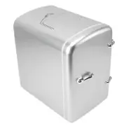 (Silver EU Plug)Mini Fridge 36W 4L 6cans Capacity Portable Travel Car