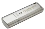32GB Kingston Technology IronKey Locker+ 50 USB Type-A 3.2 Flash Drive - Silver