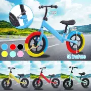 12" Kids Balance Bike Ride On Toys Push Bicycle Children Outdoor Toddler Safe AU