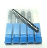 5/16 End Mill Lot Of 5 Tools Tialn Coated 6 Flute Ballnose Carbide End Mill