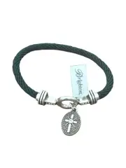 Brighton Color Clique Bracelet & Sunlit Cross Ornament-silver-green-crystal
