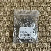RESTORATION HARDWARE Drapery Hooks ~ Curtain Hooks ~ 1.5" ~Silver ~ Set of 15