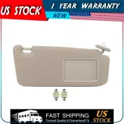 Tan Beige Ivory Passenger Sun Visor for 2009-16 Toyota Venza + Mirror Light Free