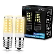 E17 LED Bulbs, Microwave Oven Light Bulbs 40 2 Count (Pack of 1) Warm White