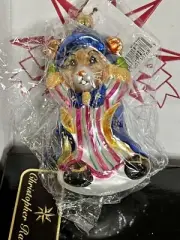 RADKO MOUSE MAGIC MERLIN Patriotic Ornament 5” NWTIB 99-059-0 Red white Blue