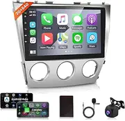 2+64G Android Car Radio Stereo for Toyota Camry 2006-2011 with Wireless Carplay Android Auto, 10.1'' Touch Screen Head Unit Bluetooth GPS Navigation Mirror Link WiFi FM/RDS EQ AHD Backup Camera SWC