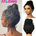 16Inch Kinky Curly Wig 360 Lace Front Wig Human Hair Wigs