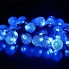 1PCS Solar Crystal Globe LED String Lights 20/60 LED 8 Lighting Modes Fairy Ligh