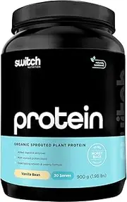 Switch Nutrition Protein Switch Vanilla Bean Organic Sprouted Plant Protein 900 g