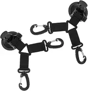 Gogogmee 2Pcs Heavy Duty Suction Cup Hooks for Car Camping Tarp Accessories Durable Tent Securing Hooks Easy to Install for Outdoor Activities Strong Vacuum Power for Secure Tie