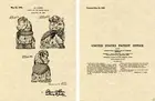 SHAWNEE PUSS 'N BOOTS Cookie Jar US Patent Art Print READY TO FRAME 1945 Ganz
