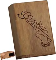 [ARKCHIU] Cigarette Holder Case, Wooden Box, 20 Capacity, Cigarette Holder Case with Magnetic Cover S,One Size