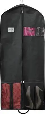 60-Inch Heavy Duty Garment Bag w/Pocket for Suits, Tuxedos, Dresses, Coats