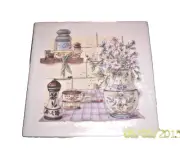 ++=Kitchen d*139 Ceramic Kitchen *Flowers* Trivet