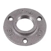 1 Inches Malleable Cast Iron Pipe Flange, Industrial Pipe Flanges for Threaded Black Pipes and Fitt Photo Color