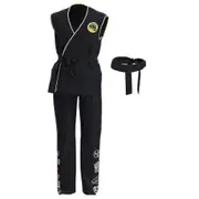 Xindianzi Cobra Kai Cosplay Costume Top Pants Outfits Halloween Carnival Suit 170