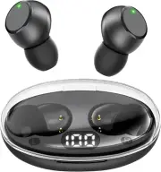 Bluetooth 5.0 Headphones Wireless Earbuds Mini Ear Buds Build-In Mic Stereo 35Hr