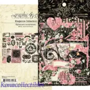 Graphic 45 Elegance Ephemera Die-cuts 51 Pcs - Roses, Wedding, Romantic