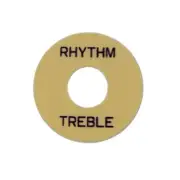 3-way Toggle Switch washer / ring (Cream w/Black lettering) Embossed