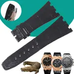 新徵途適配愛彼美洲鱷魚皮手錶帶錶帶男代用AP皇家橡樹離岸26MM28MM