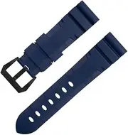 [Generic] 22mm 24mm Fluororubber Soft Rubber Watch Band 42/44mm Dial For Panerai Strap For PAM1392/0682 Series Watchband Belt Accessories