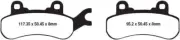 Can Am Commander 1000 Max 2015-2017 EBC Front Long-Life Brake Pads