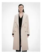 [Witchery] Boucle Double Coat in Oat