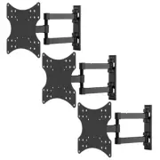 3x 23" 26" 29" 30" 32" 36" 40" 43" TV Wall Mount Bracket Full Motion LCD VESA