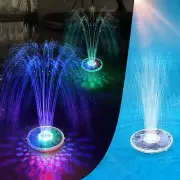 Solar Pool Fountain with Underwater Lights,6 Lighting Modes Floating Pool Fou...