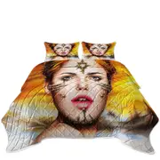 Fantasy Art Shibalba Beautiful Warrior Woman Coverlet